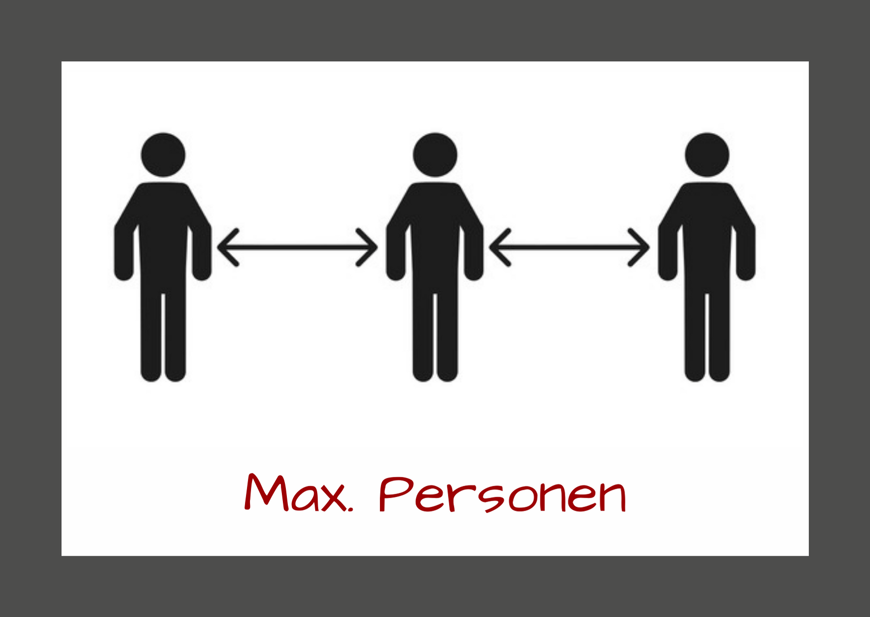 Max. Personen - Corona-Sicherheitsmaßnahmen Max. Personen - Corona-Sicherheitsmaßnahmen