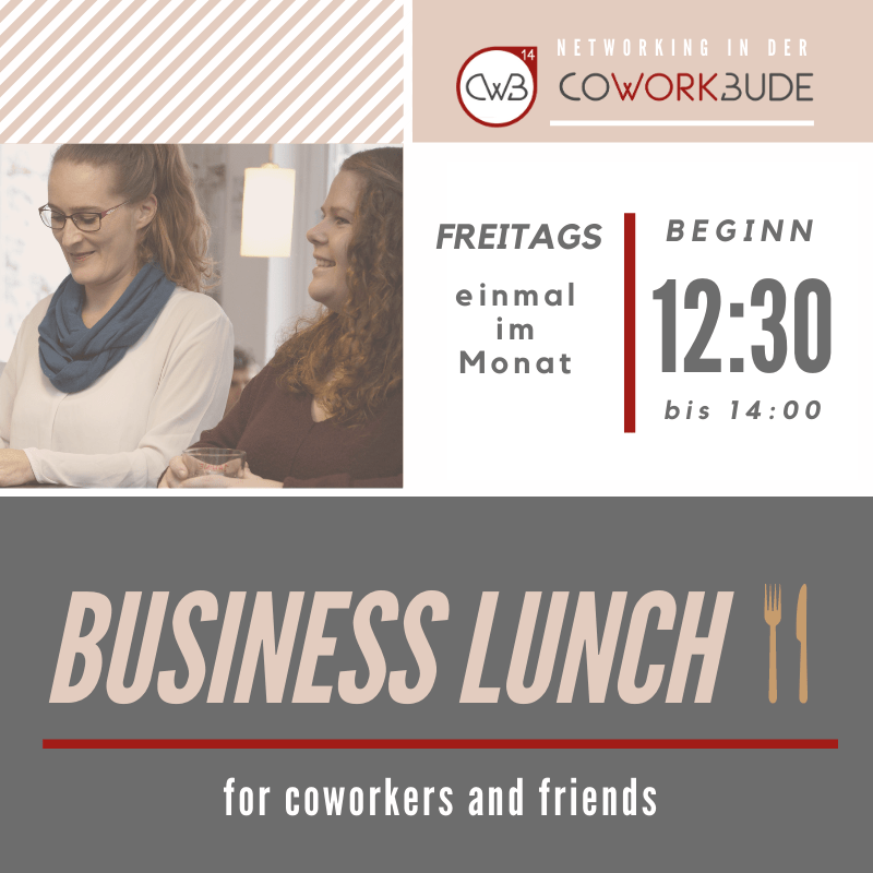 Business Lunch Ankündigung Business Lunch Flyer